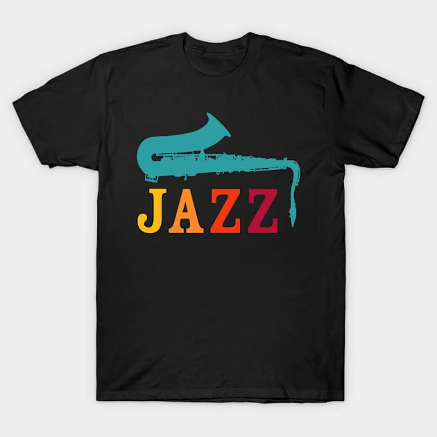 Jazz Saxophone T-Shirt by Rayrock76